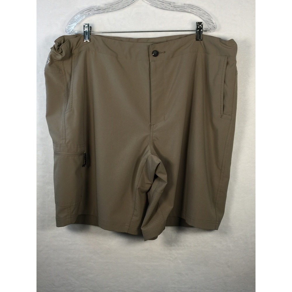 Magellan Out Doors Mens Khaki Tan Golf Shorts Lightweight Activewear Size 42 2XL